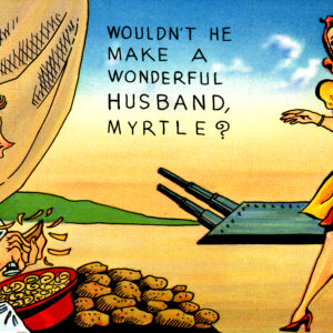Wonderful Husband Myrtle Postcard