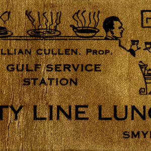 County Line Lunch Lillian Cullen Prop. Smyrna Delaware Matchbook