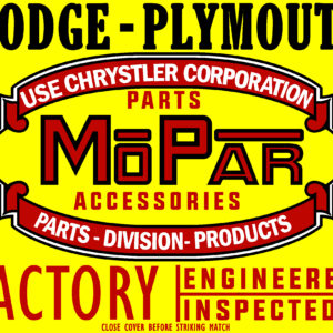 Dodge Plymouth Chrystler Parts Mopar Matchbook