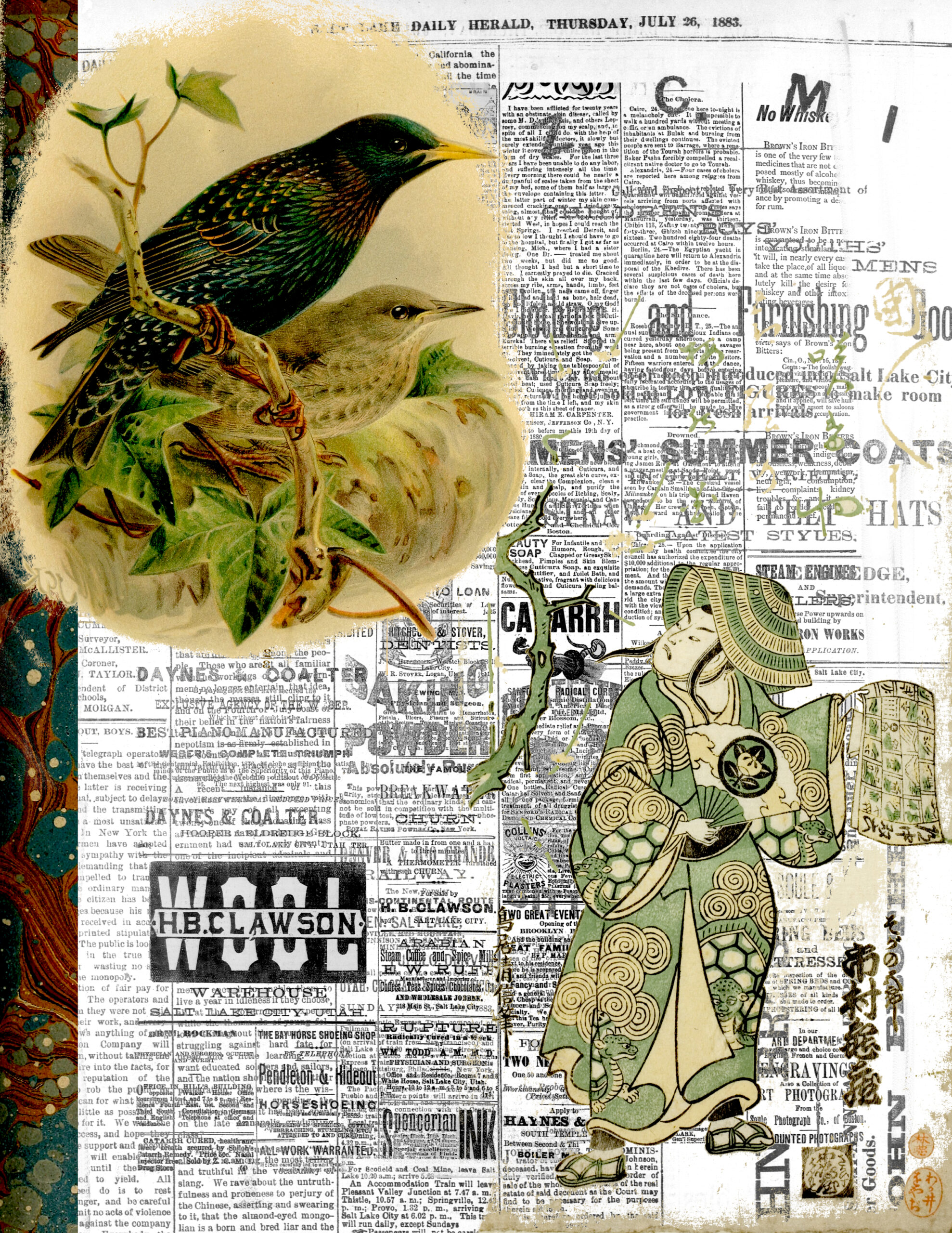 Face Off Junk Journal Page