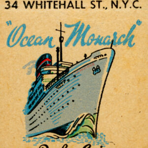 Furness Bermuda Line Ocean Monarch De Luxe Matchbook