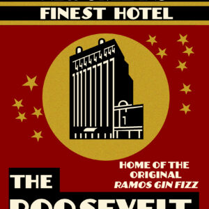 Hotel Roosevelt New Orleans Ramos Gin Fizz Matchbook