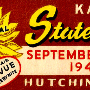 Kansas State Fair Hutchinson 1949 Auto Races Matchbook