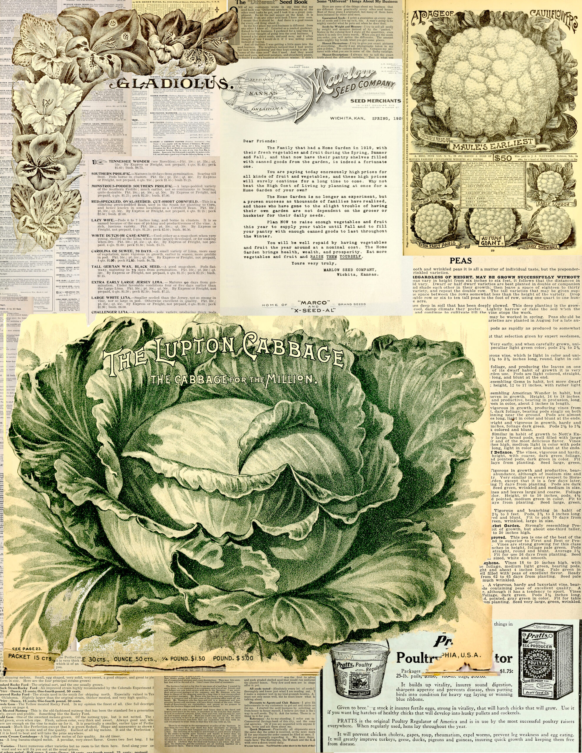 Lupton Cabbage Junk Journal Page