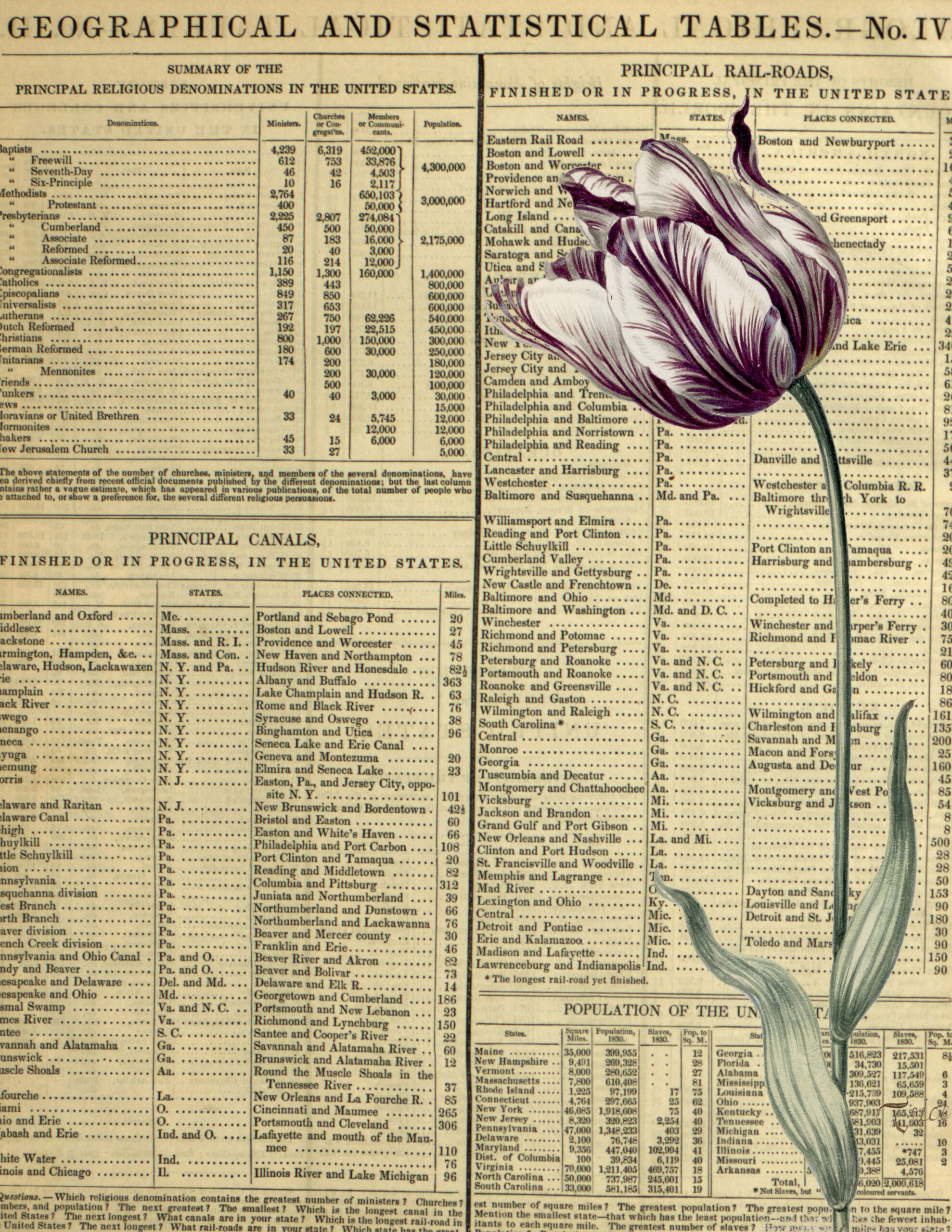 Tulip Table Junk Journal Page