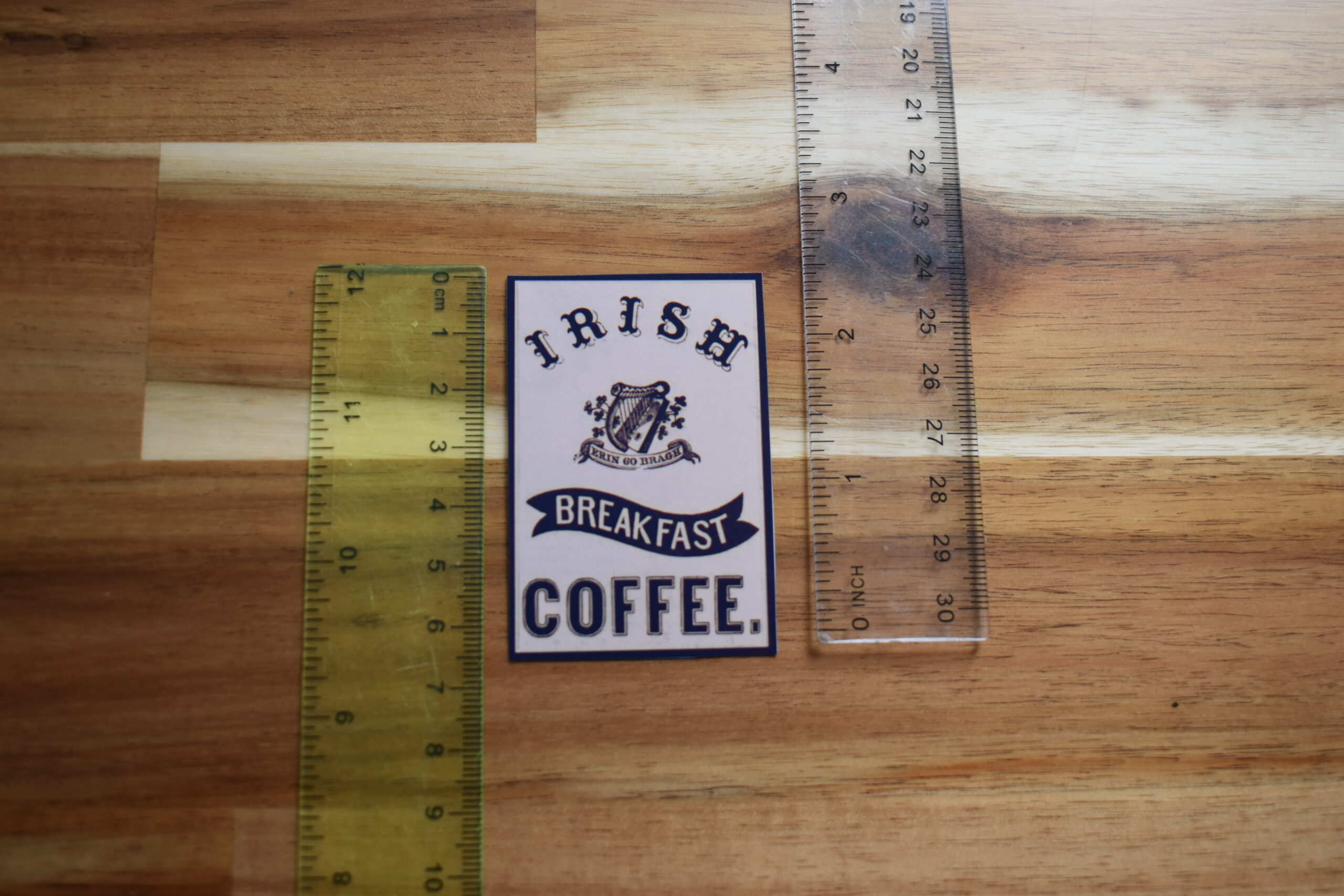 Irish Breakfast Coffee Label w/Sample - Image 2