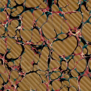 Wide Webbed Brown Marbled Wavy Book Page