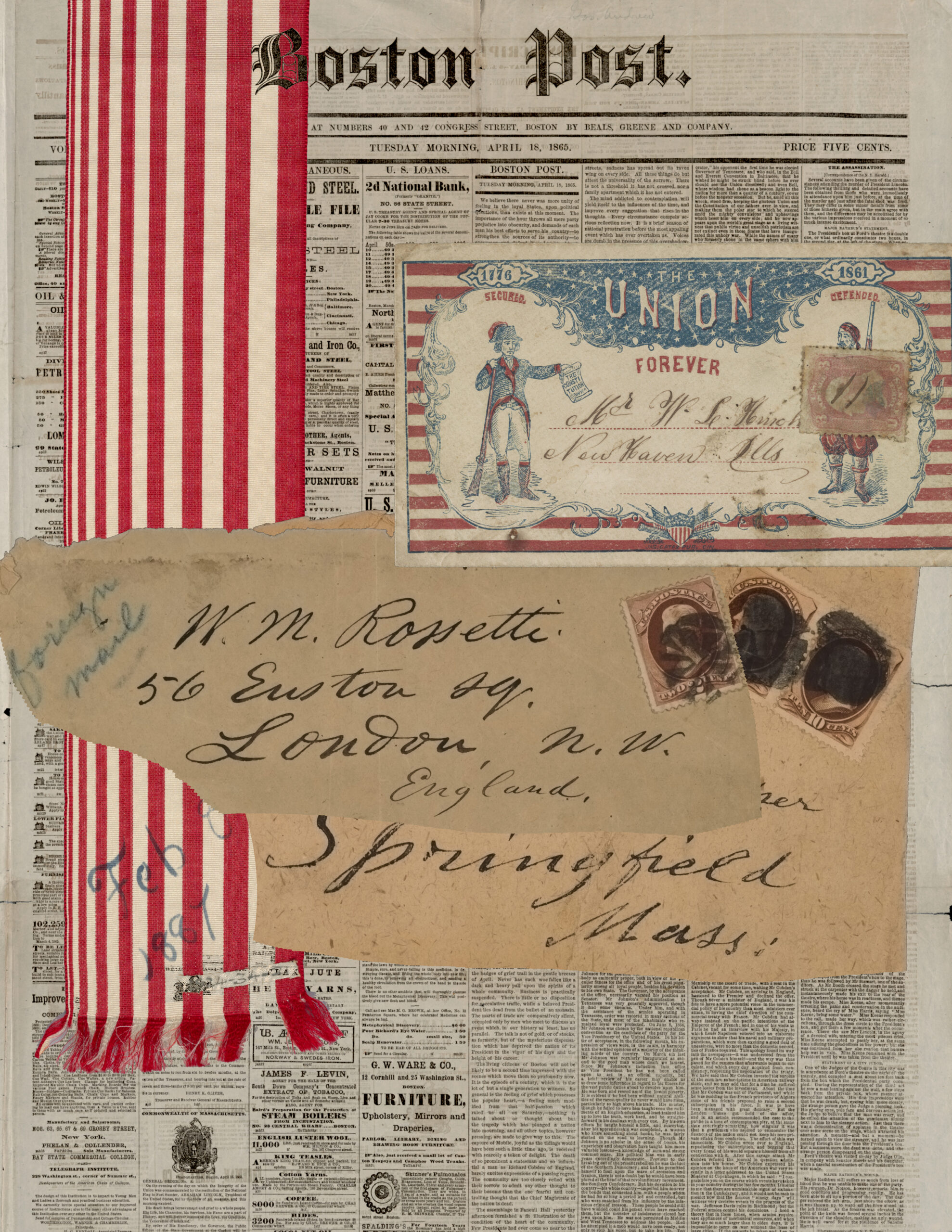 Stripes Junk Journal Page