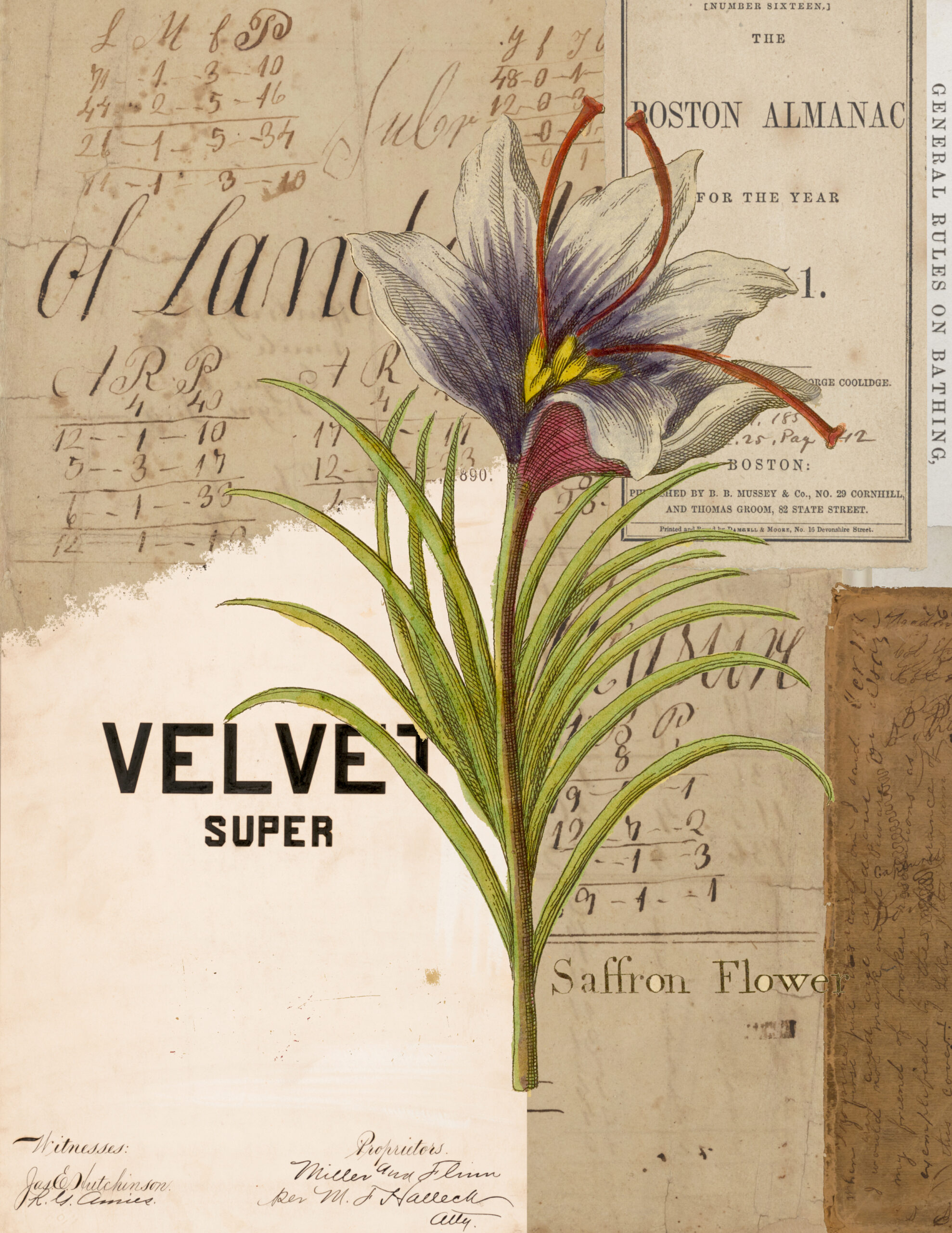Super Velvet Junk Journal Page