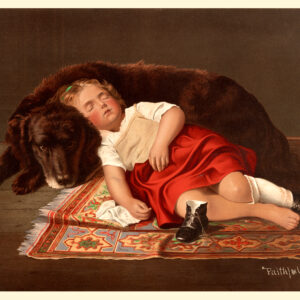 Faithfull Watcher Victorian Trade Card