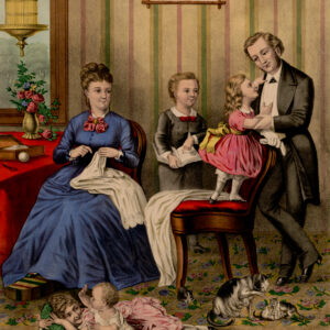 God Bless Our Home Victorian Picture Card