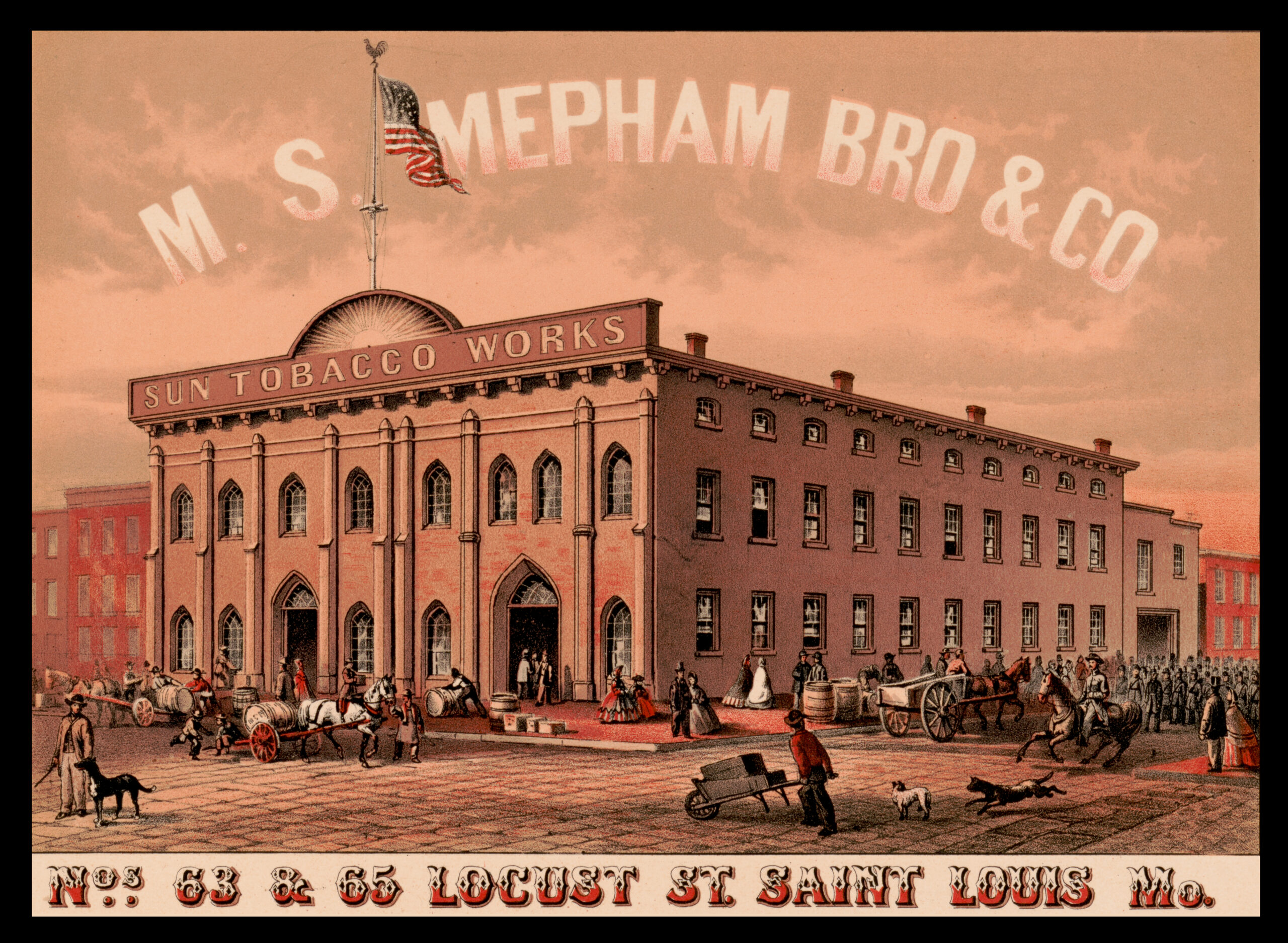Mepam Bros. Tobacco Works Saint Louis Missouri Victorian Trade Card