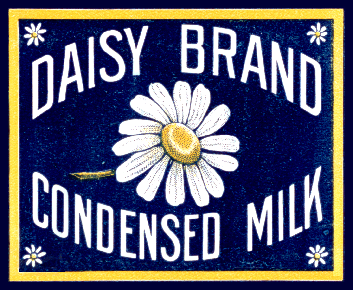 Daisy Condensed Milk Label
