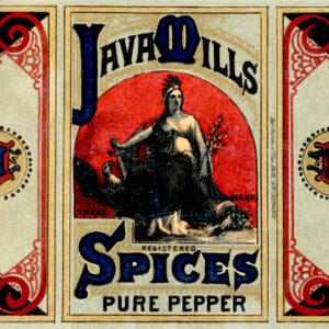 Java Mills Spices Pure Pepper Label