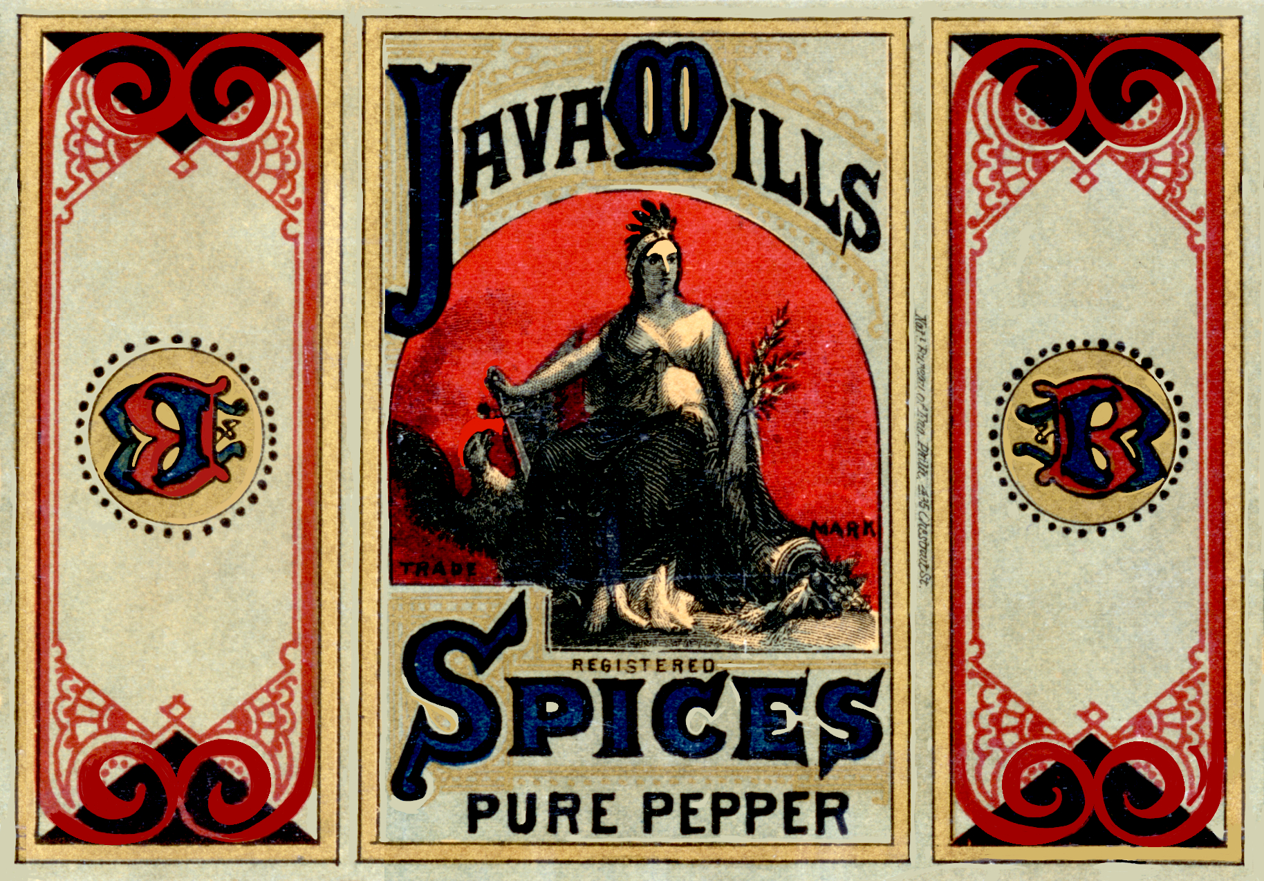 Java Mills Spices Pure Pepper Label