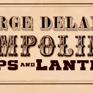 George Delano's Compoline Lamps and Lanterns Label