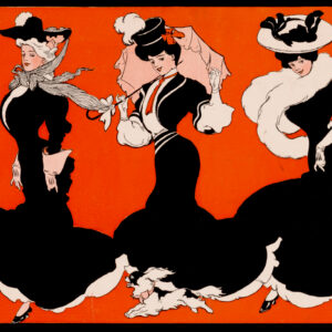 Walking Ladies in a Row